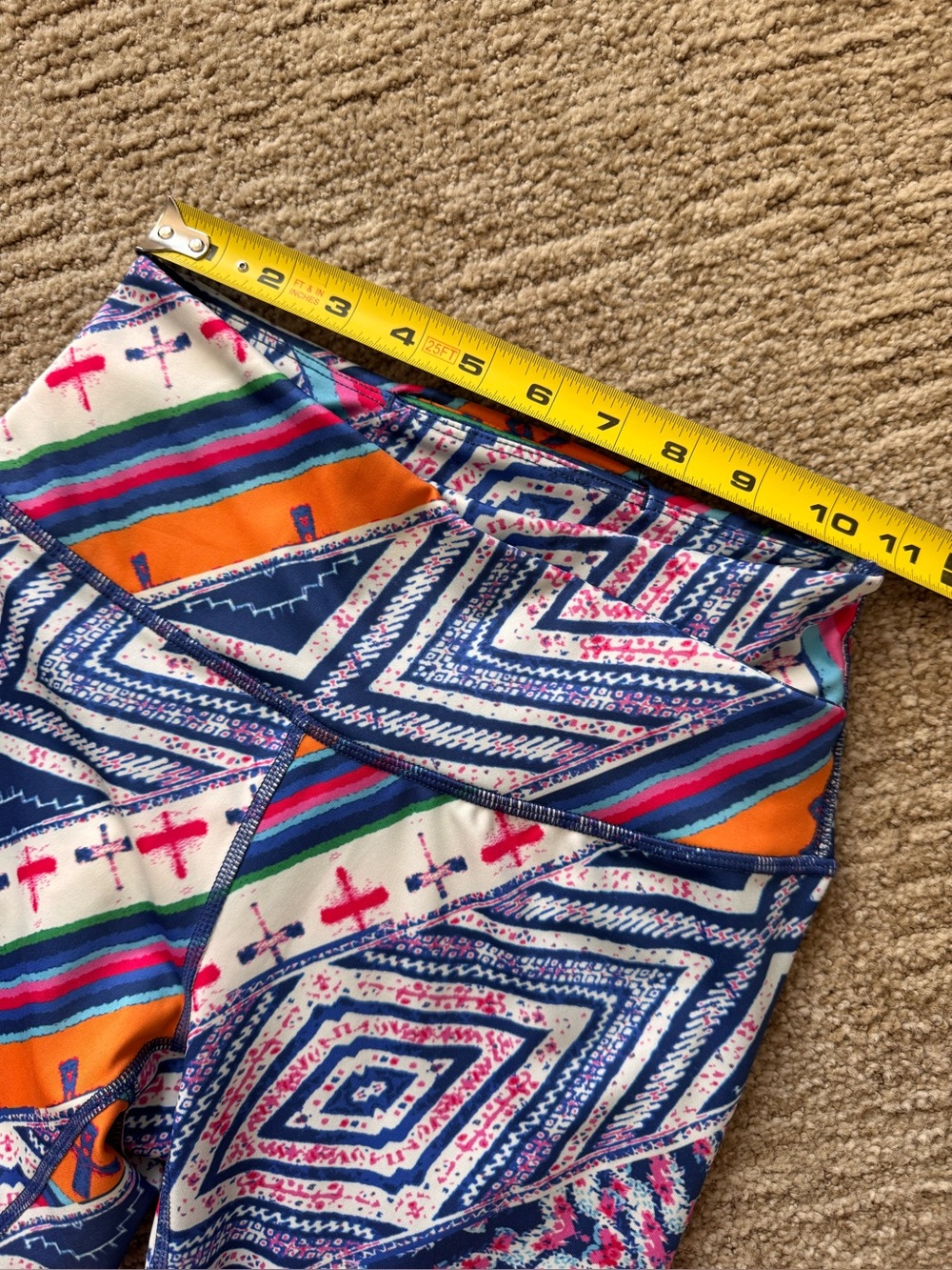 FP Movement Ashford Lose Control 7/8 leggings S Vibrant Geometric Eclectic Boho - Picture 13 of 16